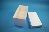 CellBox Mini long / 3x6 divider, white, height 128 mm, cardboard standard....