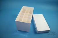 CellBox Mini lang / 3x6 Fächer, weiss, Höhe 128 mm, Karton spezial. CellBox...