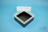 EPPi® Box 102 / 1x1 ohne Facheinteilung, schwarz, Höhe 102 mm fix, ohne...
