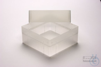 EPPi® Box 102 / 1x1 zonder vakverdeling, transparant, hoogte 102 mm vast,...