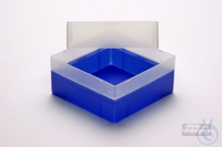 EPPi® Box 102 / 1x1 zonder vakverdeling, neon blauw, hoogte 102 mm vast,...