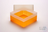 EPPi® Box 102 / 1x1 without divider, neon-orange, height 102 mm fix, without...