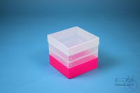 EPPi® Box 121 / 1x1 zonder vakverdeling, neon-rood/roze, hoogte 121-131 mm...