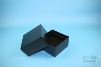 EPPi® Box 122 / 9x9 vakverdelingen, zwart/zwart, hoogte 122 mm vast, zonder...