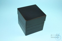 EPPi® Box 128 / 10 Löcher, black/black, Höhe 128 mm fix, ohne Codierung, PP....