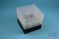EPPi® Box 128 / 10 Löcher, schwarz, Höhe 128 mm fix, ohne Codierung, PP....