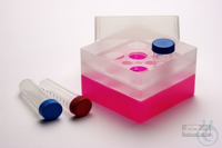 EPPi® Box 128 / 10 Löcher, neon-rot/pink, Höhe 128 mm fix, ohne Codierung,...