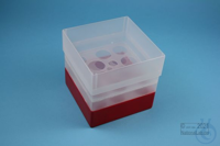 EPPi® Box 128 / 10 Löcher, rot, Höhe 128 mm fix, ohne Codierung, PP. EPPi®...