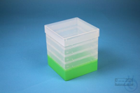 EPPi® Box 154 / 1x1 zonder vakverdeling, neon-groen, hoogte 154 mm vast,...