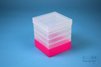 EPPi® Box 154 / 1x1 zonder vakverdeling, neon-rood/roze, hoogte 154 mm vast,...