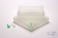 EPPi® Box 37 / 10x10 Fächer, transparent, Höhe 37 mm fix, ohne Codierung, PP....