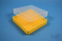 EPPi® Box 37 / 10x10 divider, yellow, height 37 mm fix, without ID code, PP.