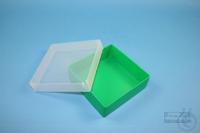 EPPi® Box 37 / 1x1 zonder vakverdeling, groen, hoogte 37 mm vast, zonder...