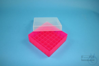 EPPi® Box 45 / 7x7 Fächer, neon-rot/pink, Höhe 45-53 mm variabel, ohne...