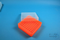 EPPi® Box 45 / 9x9 vakverdeling, neon oranje, hoogte 45-53 mm variabel,...