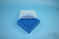 EPPi® Box 50 / 7x7 divider, blue, height 52 mm fix, without ID code, PP....