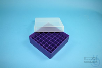 EPPi® Box 50 / 7x7 divider, violet, height 52 mm fix, without ID code, PP....