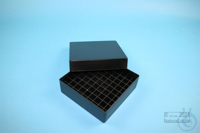 EPPi® Box 50 / 9x9 Fächer, black/black, Höhe 52 mm fix, ohne Codierung, PP....