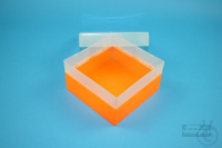 EPPi® Box 70 / 1x1 ohne Facheinteilung, neon-orange, Höhe 70-80 mm variabel,...