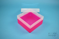 EPPi® Box 70 / 1x1 zonder vakverdeling, neon-rood/roze, hoogte 70-80 mm...