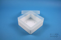 EPPi® Box 70 / 1x1 zonder vakverdeling, wit, hoogte 70-80 mm variabel, zonder...