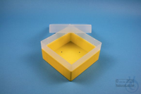 EPPi® Box 70 / 1x1 ohne Facheinteilung, gelb, Höhe 70-80 mm variabel, ohne...