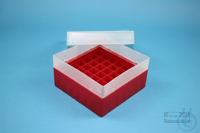 EPPi® Box 70 / 7x7 Fächer, rot, Höhe 70-80 mm variabel, ohne Codierung, PP.