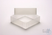 EPPi® Box 75 / 1x1 zonder vakverdeling, transparant, hoogte 75 mm vast,...