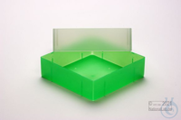 EPPi® Box 75 / 1x1 without divider, neon-green, height 75 mm fix, without ID...