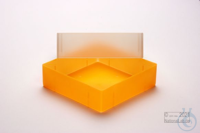 EPPi® Box 75 / 1x1 ohne Facheinteilung, neon-orange, Höhe 75 mm fix, ohne...