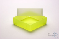 EPPi® Box 75 / 1x1 without divider, neon-yellow, height 75 mm fix, without ID...