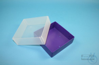 EPPi® Box 75 / 1x1 zonder vakverdeling, violet, hoogte 75 mm vast, zonder...
