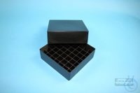 EPPi® Box 75 / 7x7 vakken, zwart/zwart, hoogte 75 mm vast, zonder codering,...