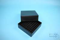EPPi® Box 75 / 9x9 Fächer, black/black, Höhe 75 mm fix, ohne Codierung, PP....