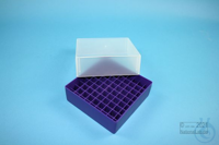 EPPi® Box 75 / 9x9 vakken, violet, hoogte 75 mm vast, zonder codering, PP....