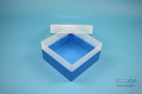 EPPi® Box 80 / 1x1 zonder vakverdeling, blauw, hoogte 80 mm vast, zonder...