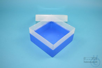 EPPi® Box 80 / 1x1 zonder vakverdeling, neon blauw, hoogte 80 mm vast, zonder...