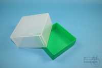 EPPi® Box 95 / 1x1 zonder vakverdeling, groen, hoogte 95 mm vast, zonder...