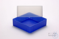 EPPi® Box 95 / 1x1 zonder vakverdeling, neon blauw, hoogte 95 mm vast, zonder...