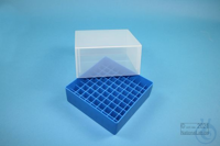 EPPi® Box 95 / 9x9 vakken, blauw, hoogte 95 mm vast, zonder codering, PP....