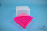 EPPi® Box 95 / 9x9 vakken, neon-rood/roze, hoogte 95 mm vast, zonder...