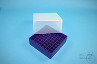 EPPi® Box 95 / 9x9 vakken, violet, hoogte 95 mm vast, zonder codering, PP....