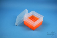 EPPi® Box 96 / 7x7 Fächer, neon-orange, Höhe 96-106 mm variabel, ohne...