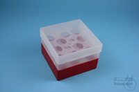 EPPi® Box 96 / 10 Löcher, rot, Höhe 96-106 mm variabel, ohne Codierung, PP....