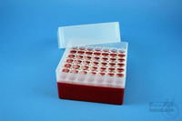 EPPi® Box 102 / 7x7 Löcher, rot, Höhe 102 mm fix, alpha-num. Codierung, PP....