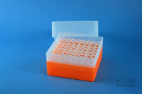 EPPi® Box 102 / 8x8 holes, neon-orange, height 102 mm fix, alpha-num. ID...
