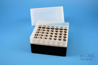 EPPi® Box 122 / 7x7 holes, black, height 122 mm fix, alpha-num. ID code, PP.