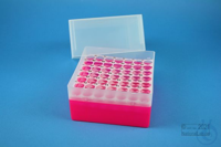 EPPi® Box 122 / 7x7 Löcher, neon-rot/pink, Höhe 122 mm fix, alpha-num....