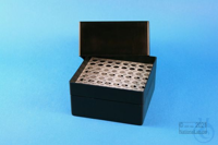 EPPi® Box 122 / 8x8 Löcher, black/black, Höhe 122 mm fix, alpha-num....