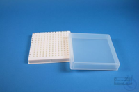 EPPi® Box 32 / 12x12 conical holes, white, height 32 mm fix, alpha-num. ID...